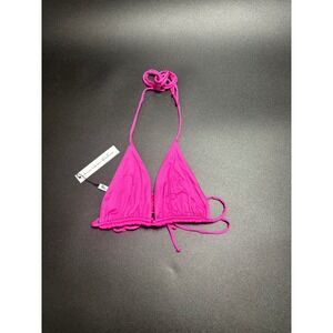 Monica Hansen Beachwear NWT Bikini Top Fuchsia Pink Size Small